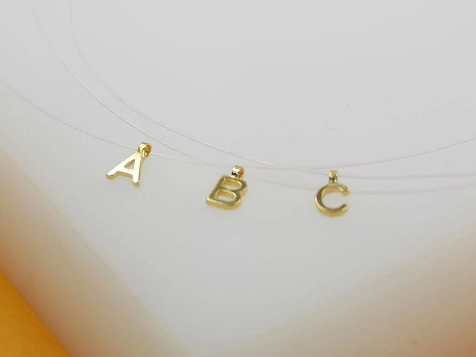18K Gold Filled Initial Letter Choker B