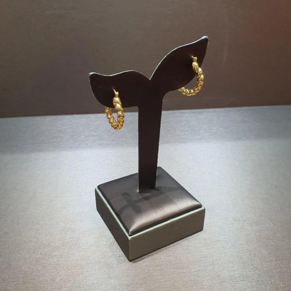 22k / 916 Gold Loop Earring High Polish by Best Gold Shop