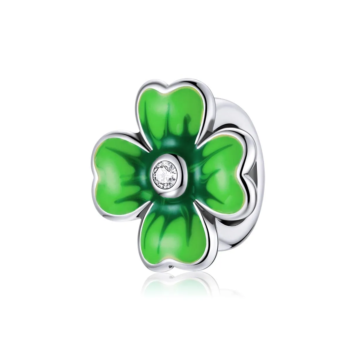 925 Sterling Silver Lucky Clover Beads For Diy Bracelets & Necklaces