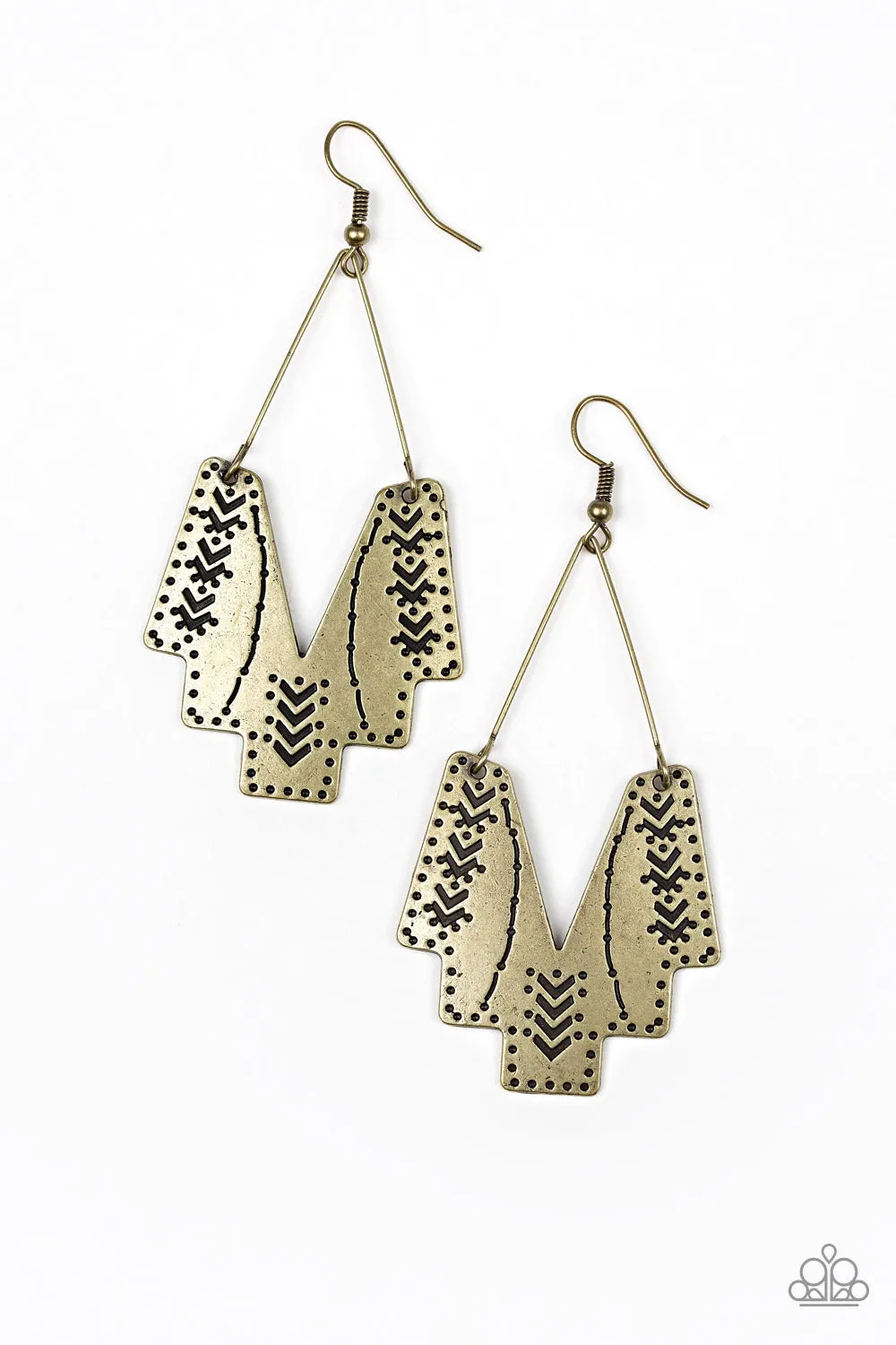 Arizona Adobe Brass Earrings