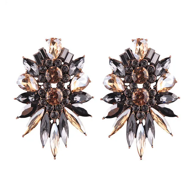 Best lady 2017 New Fashion Statement Jewelry Big Stud Earrings for Women Wedding Bohemian Female Hot Sale Boho Earring Wholesale