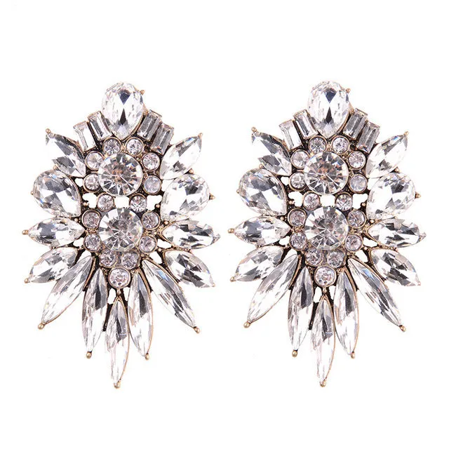 Best lady 2017 New Fashion Statement Jewelry Big Stud Earrings for Women Wedding Bohemian Female Hot Sale Boho Earring Wholesale
