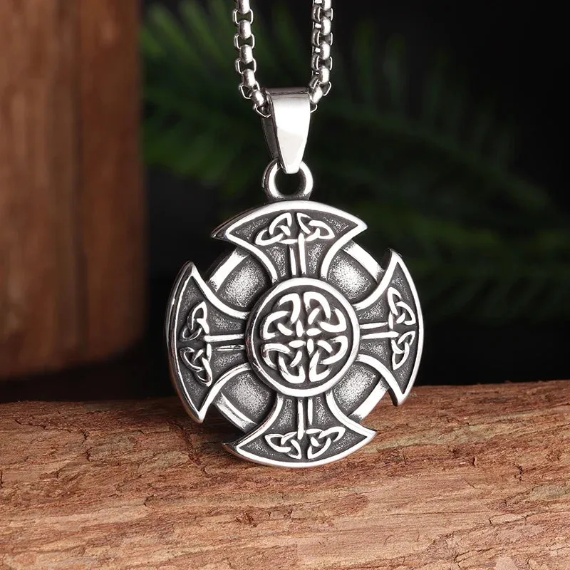Classic Vintage Ancient Egyptian Ankh Cross Cleopatra Pendant Necklace for Men Women Trending Prayer Amulet Jewelry Gift