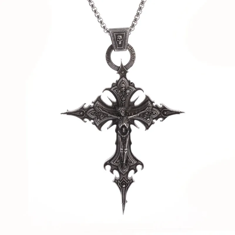 Classic Vintage Ancient Egyptian Ankh Cross Cleopatra Pendant Necklace for Men Women Trending Prayer Amulet Jewelry Gift