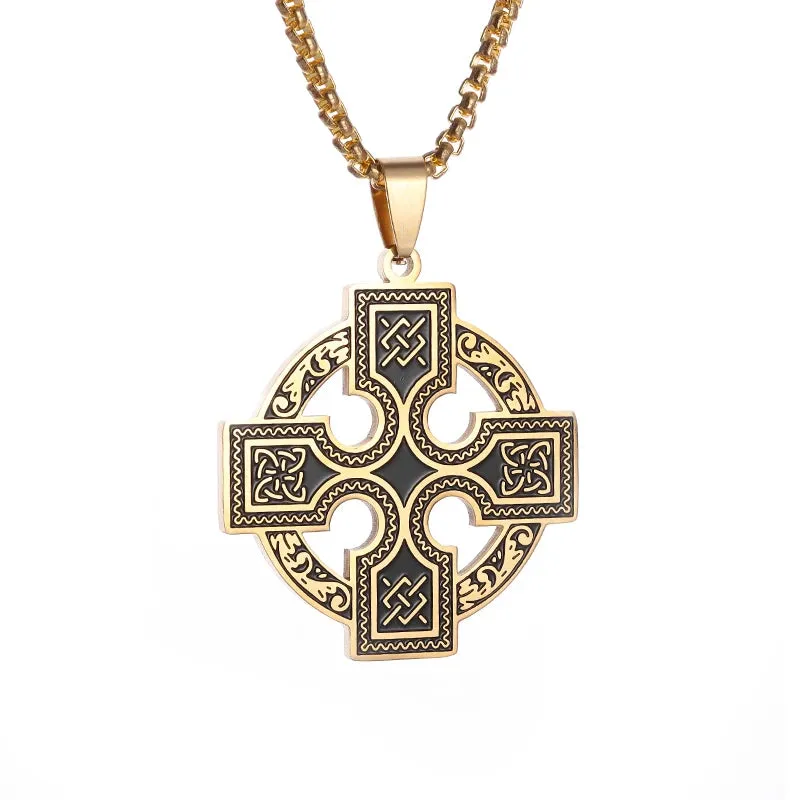 Classic Vintage Ancient Egyptian Ankh Cross Cleopatra Pendant Necklace for Men Women Trending Prayer Amulet Jewelry Gift