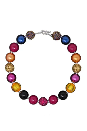 Fall Colored Bubblegum Necklace
