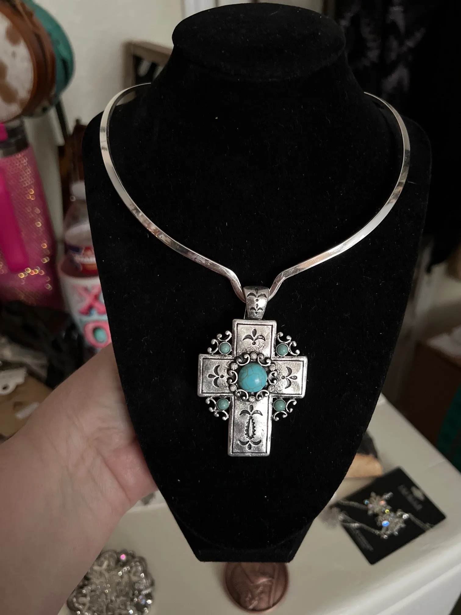 Fashion Turquoise Single Stone Pendant