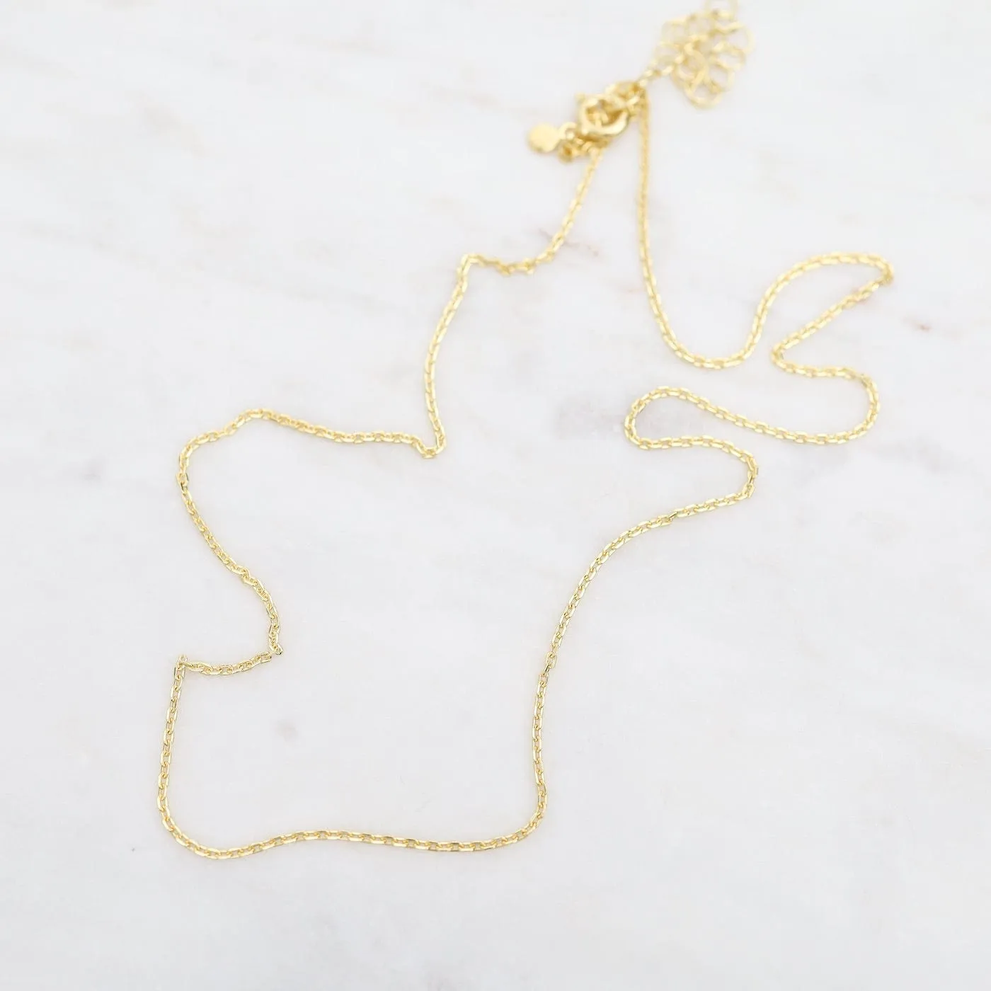 Gold Vermeil Fine Cut Curb Chain