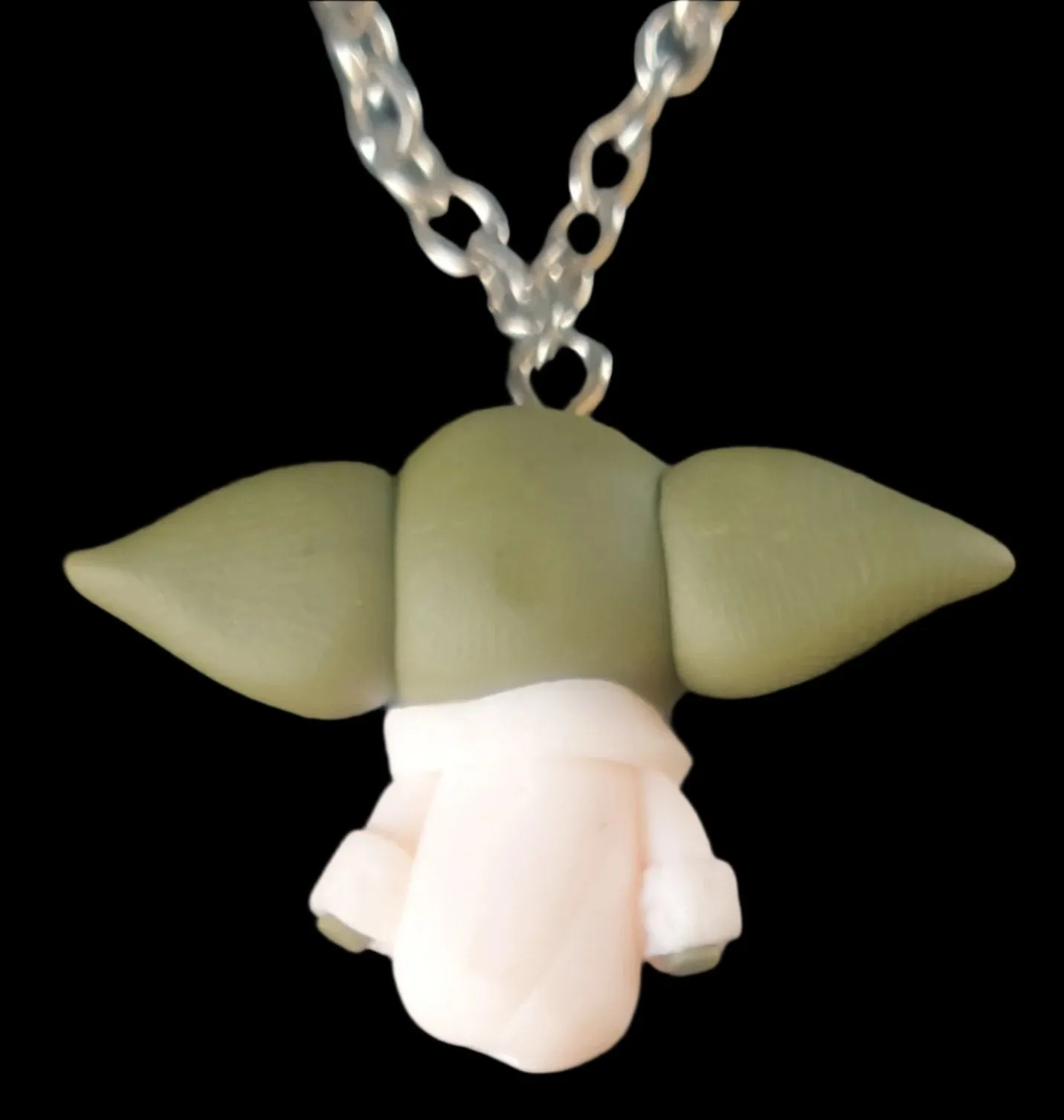 Grogu / The Child Polymer Clay Necklace