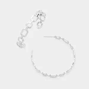 iLLASPARKZ Geometric Metal Hoop Earrings