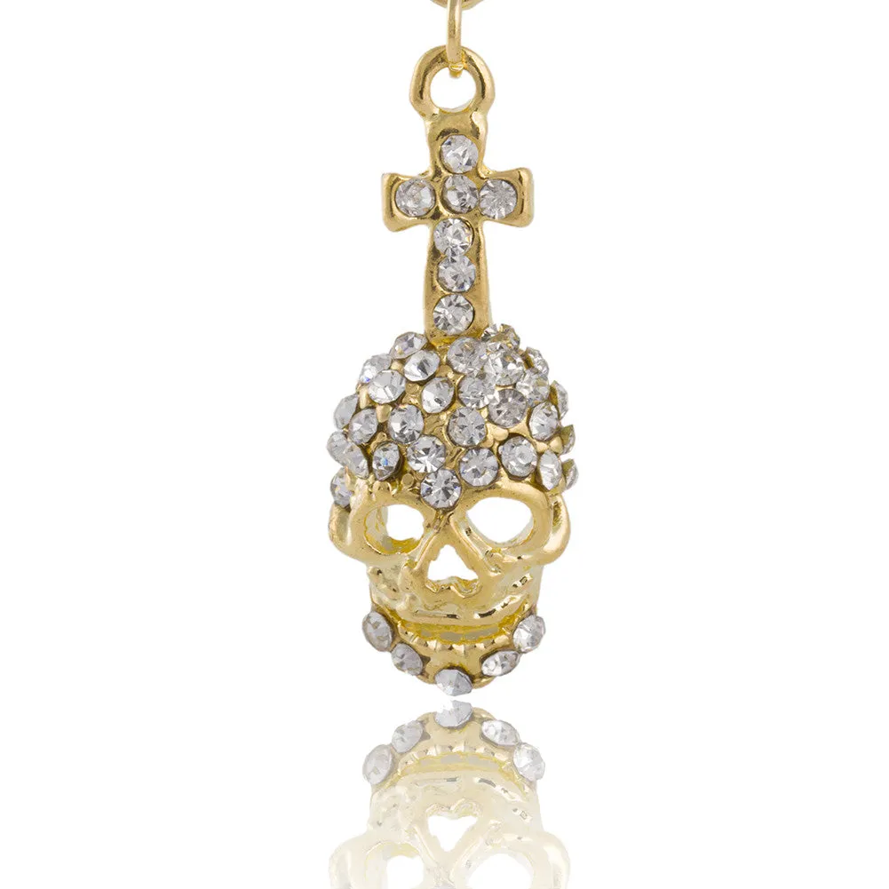 Long Choker Maxi Power Skull Necklace
