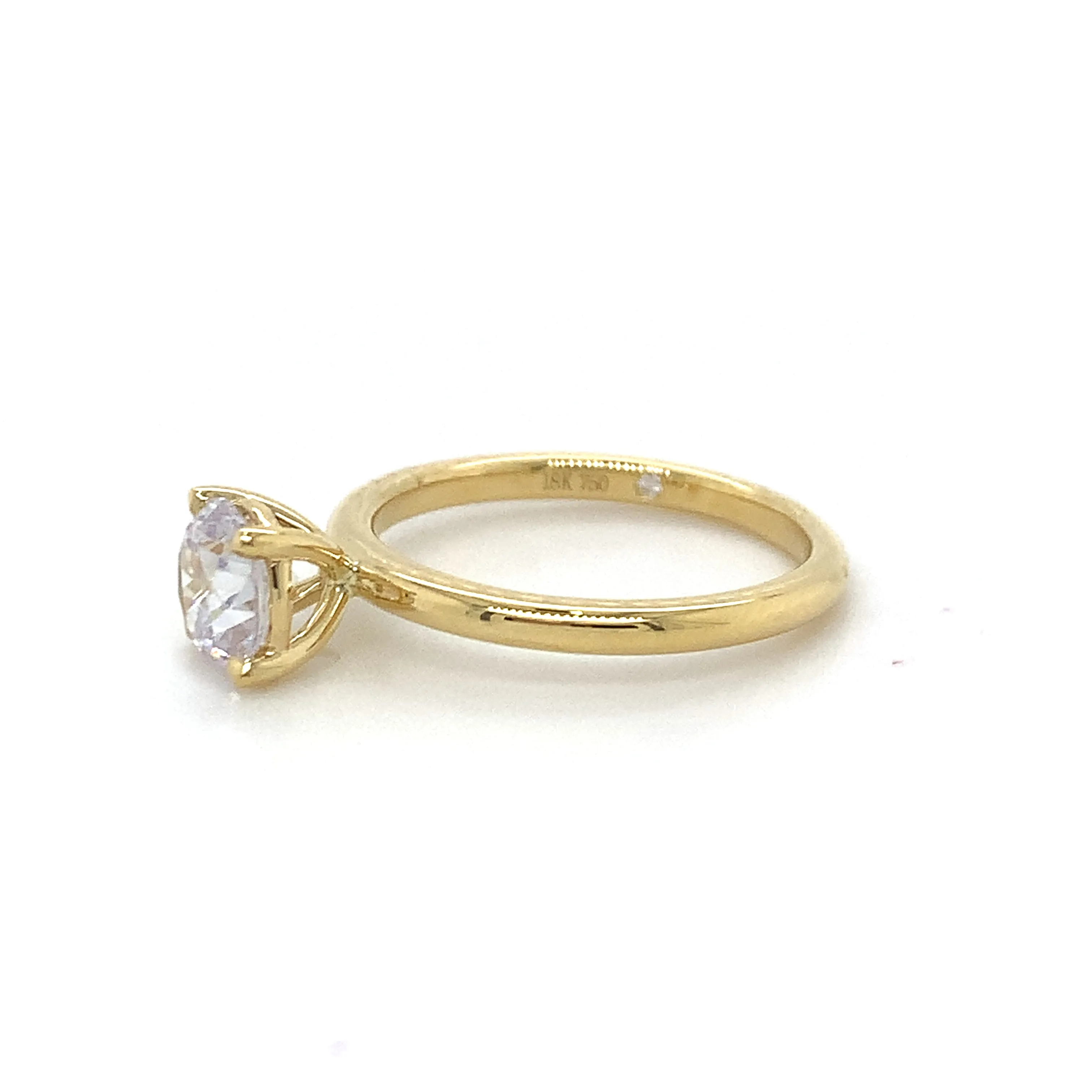Minnie CZ Yellow Gold Ring