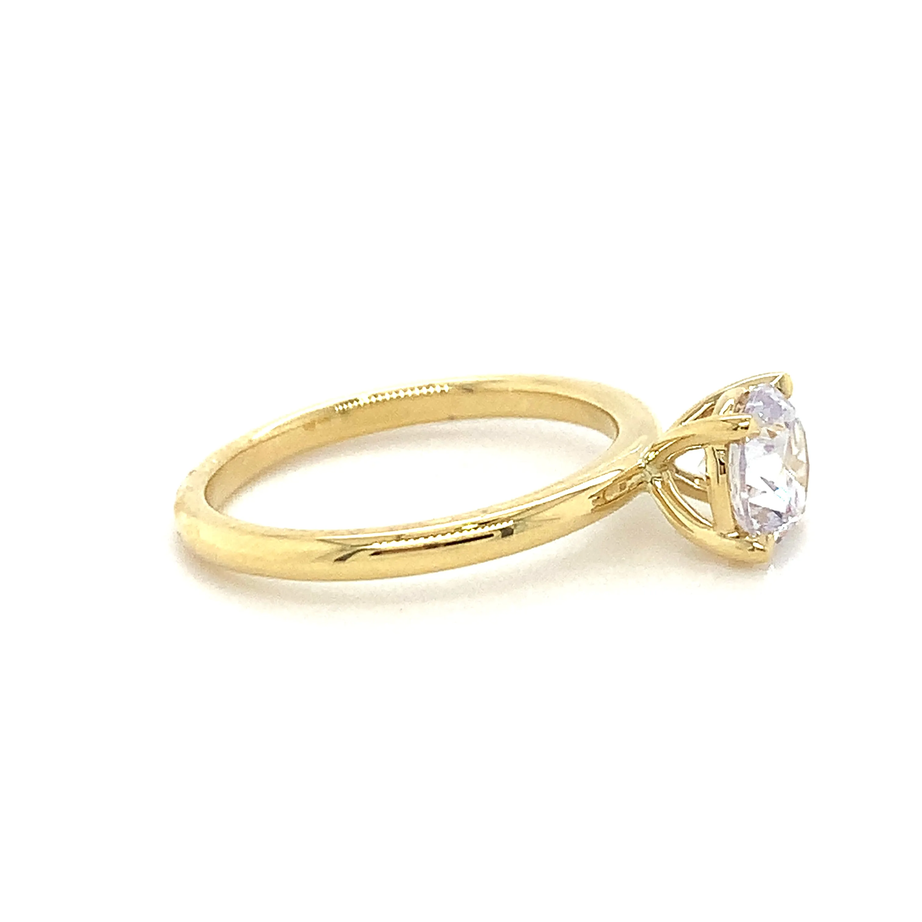 Minnie CZ Yellow Gold Ring
