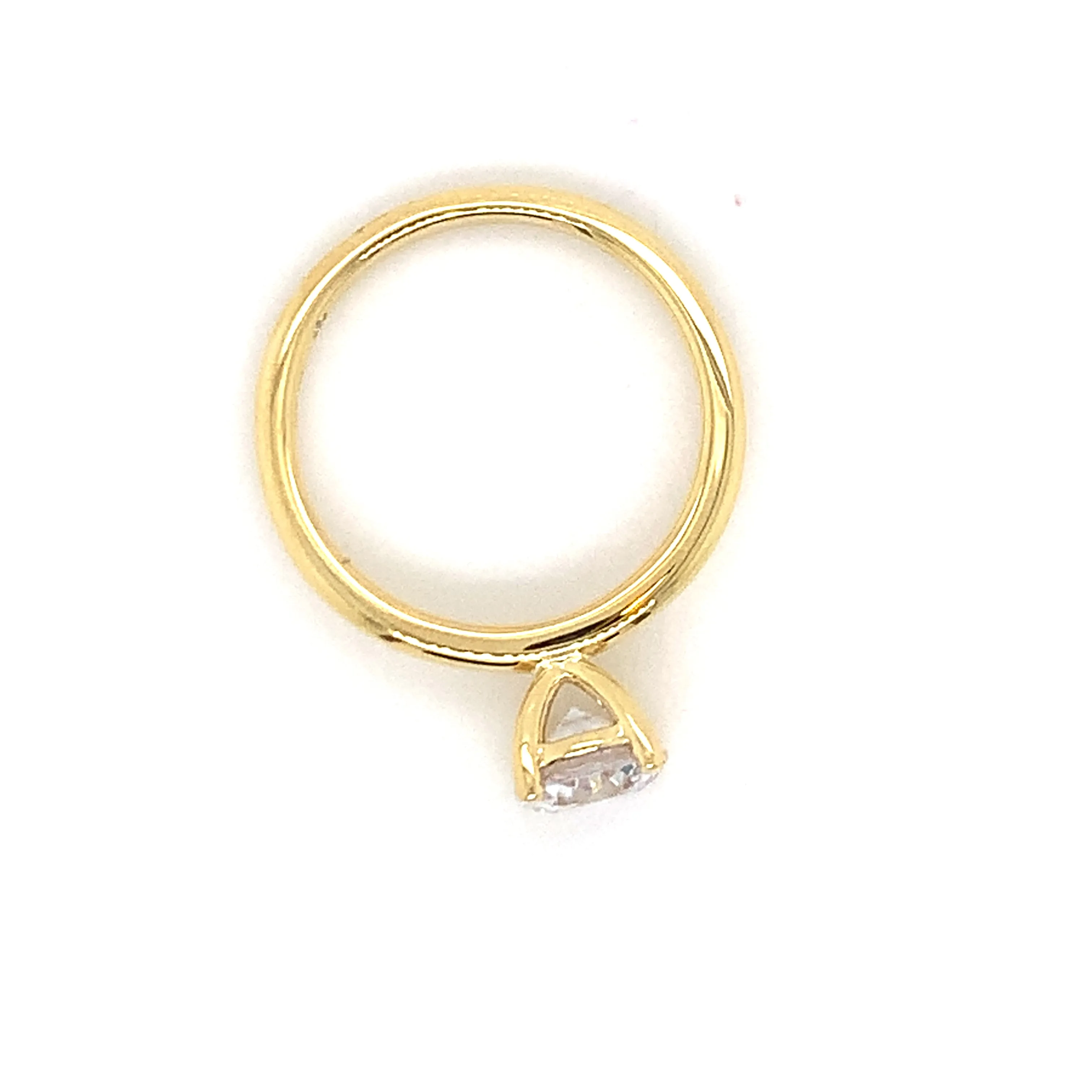 Minnie CZ Yellow Gold Ring