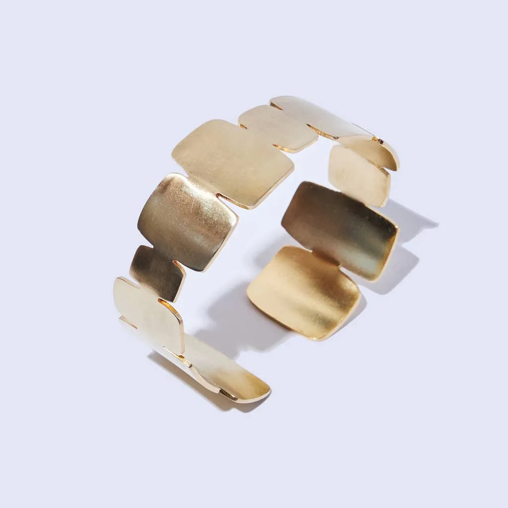 MULXIPLY - Mod Cairn Adjustable Cuff Bracelet - Brass