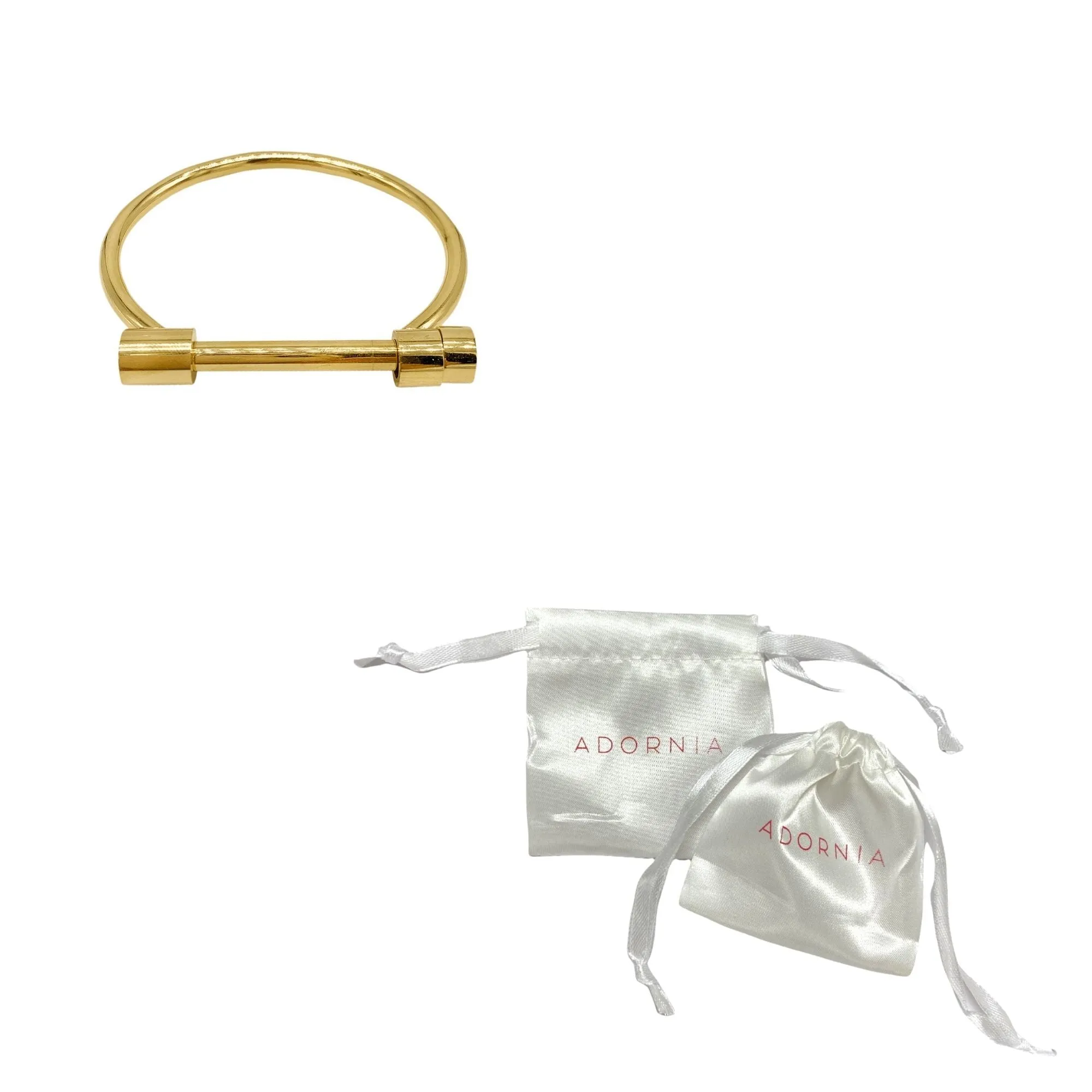 Screw Cuff silver gold