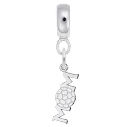 Soccer Mom Charm Dangle Bead In Sterling Silver