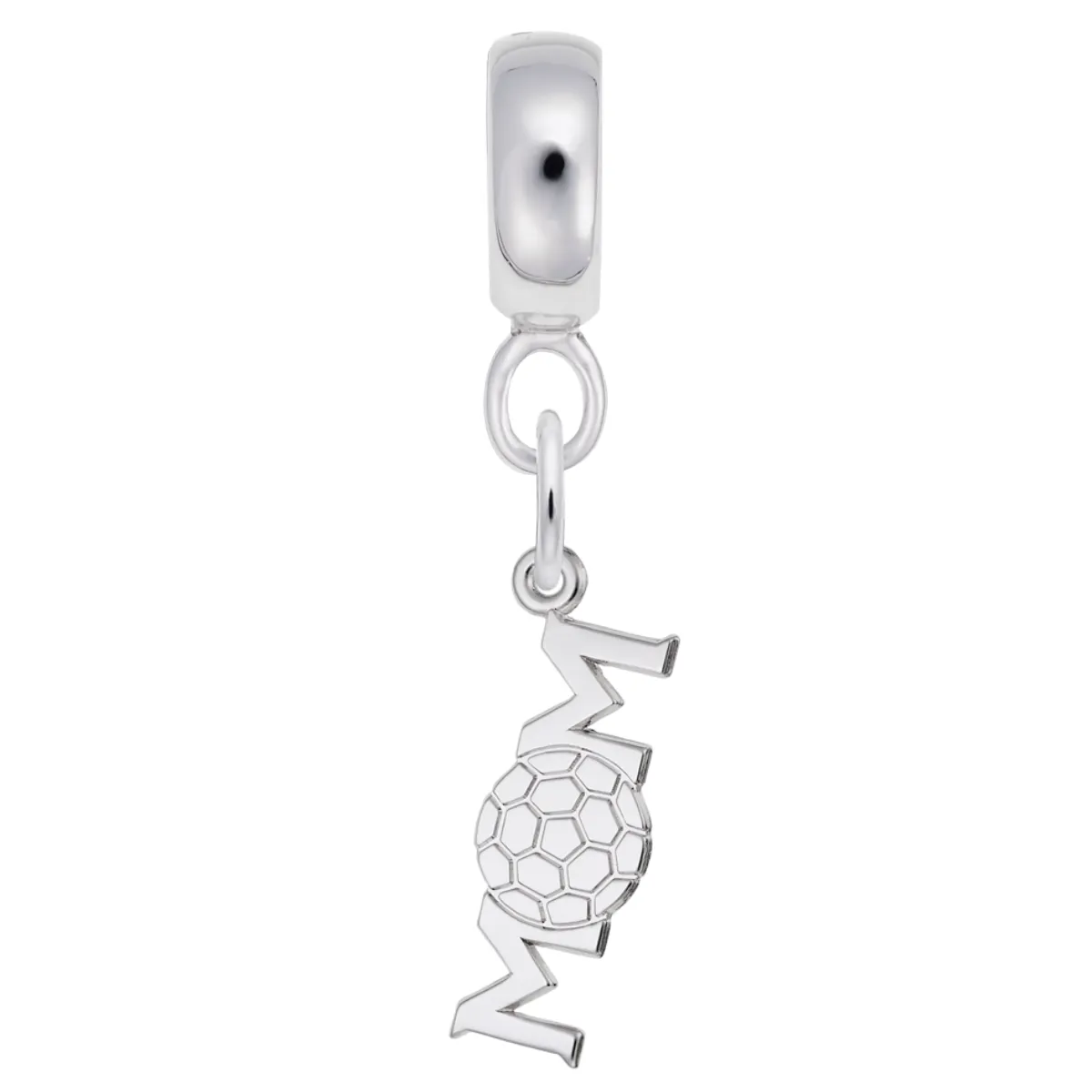 Soccer Mom Charm Dangle Bead In Sterling Silver